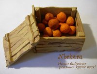 Апельсины из пластилина