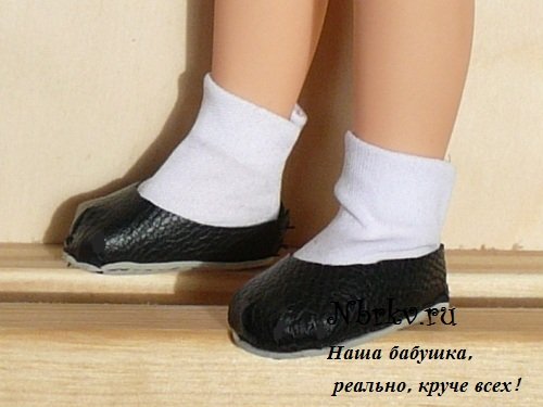 туфельки для куклы из искусственной кожи своими руками